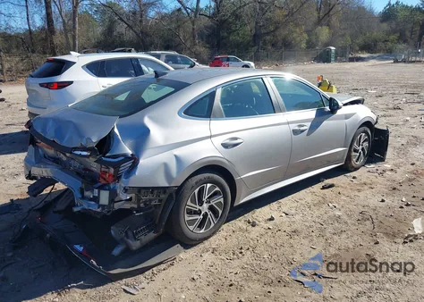 2023 Hyundai Sonata Hybrid Blue from USA, damaged, VIN KMHL24JJ1PA078082